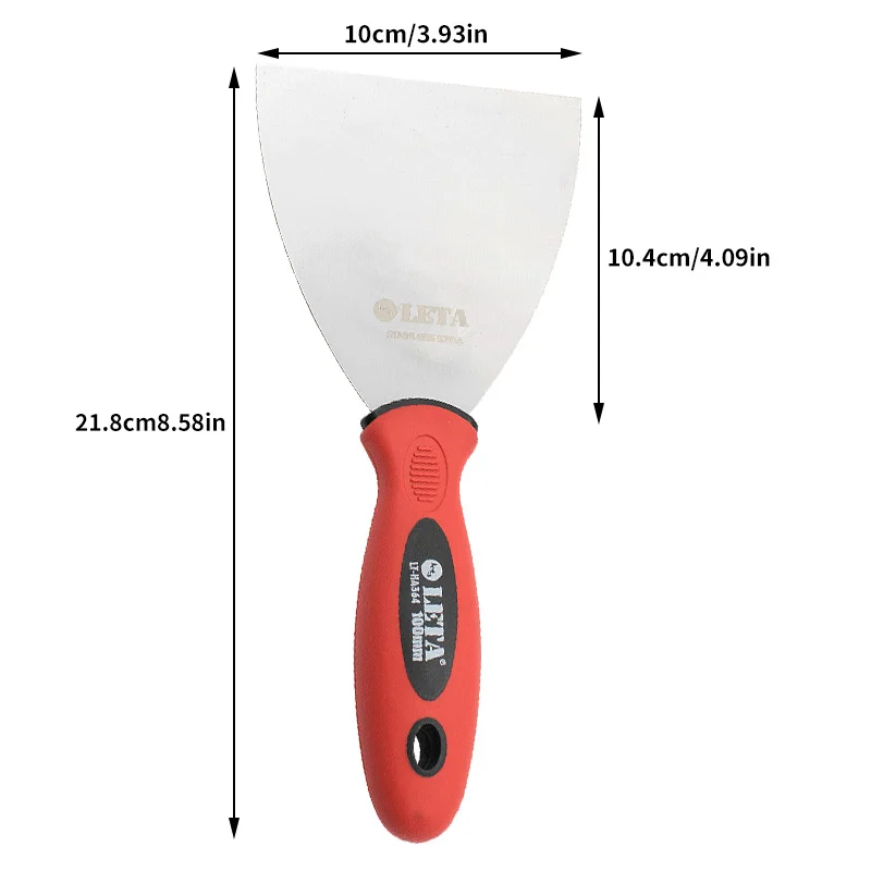 Leta 4-inch plastic handle putty knife, shovel, cleaning knife 2