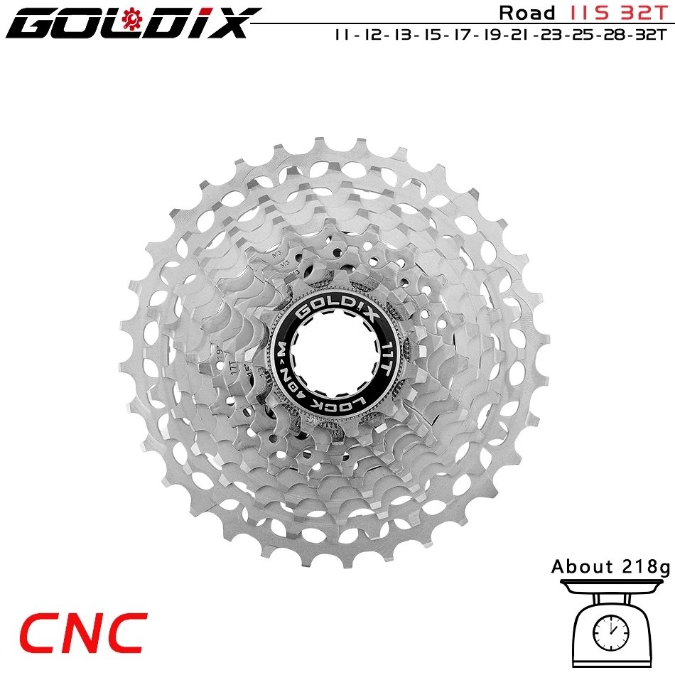 GOLDIX Ultralight CNC Road Bike Cassette 11/12 Speed k7 11S