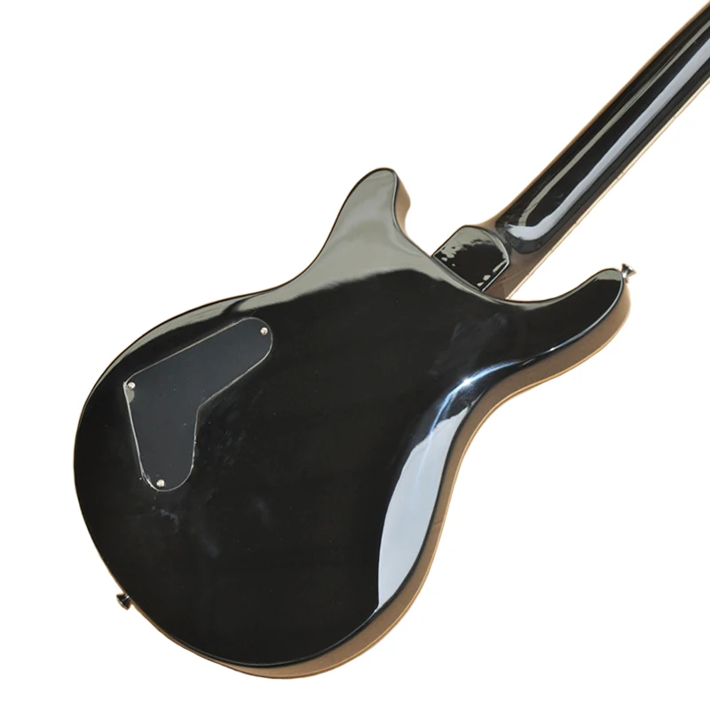 Electric Guitar Amber Pattern Black Double Shake 22 Products High Quality Factory Delivery OTGT-2003