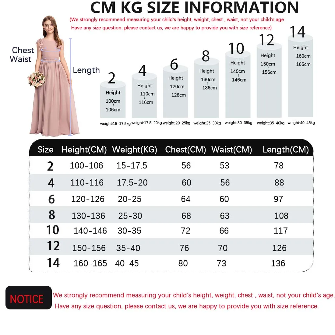 Wedding dresses/Girl dresses/Flower Girl Dress Chiffon Lace Junior Bridesmaid Dress With Bow/Customizable
