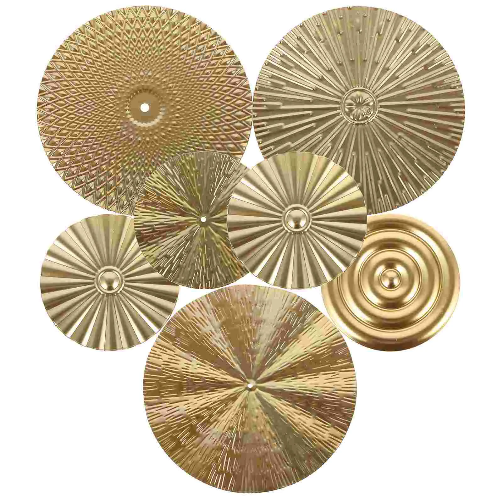 

Gold Wall Hanging Decorations Circle Small Modern Home for Living Room Bathroom Bedroom Women Metal