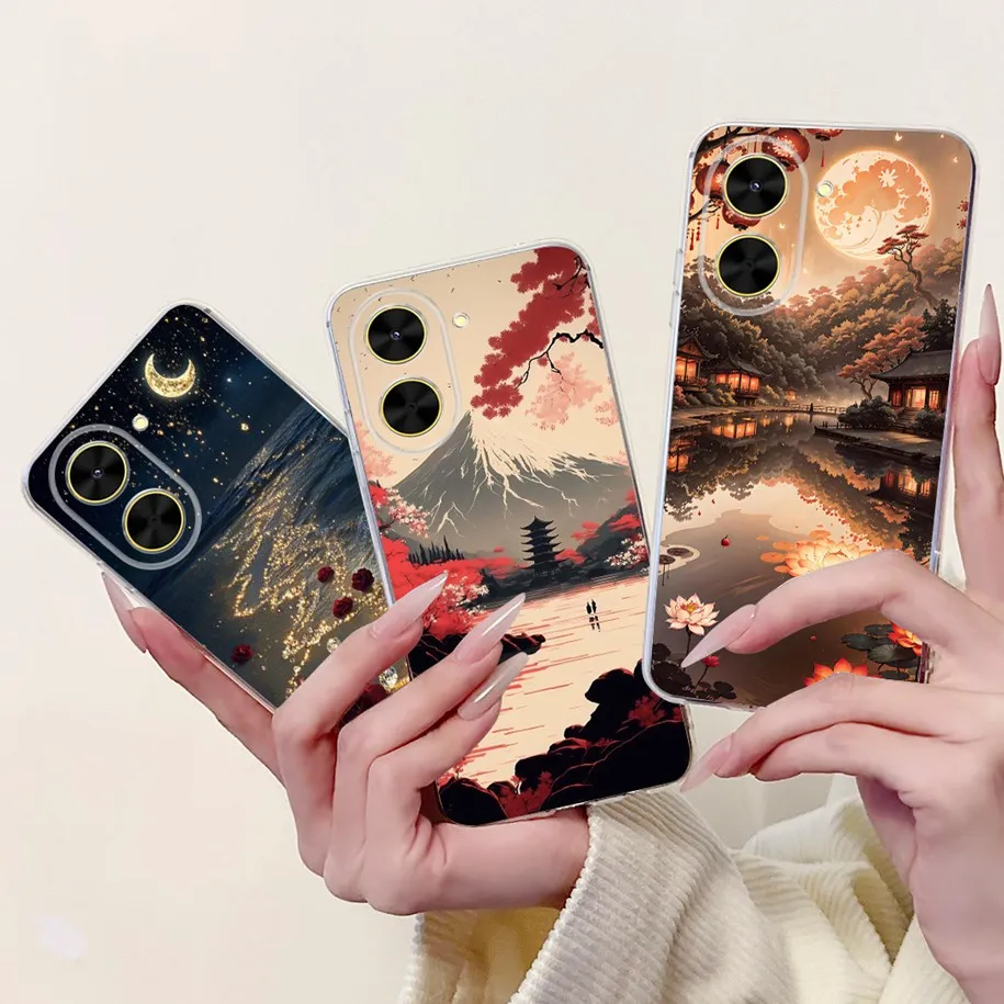 Lovely Cat Lemon Dragon Soft Clear Silicone Protective Case