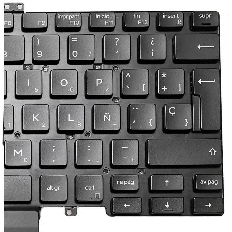 Espanhol Novo Teclado para Dell Latitude 5400 5401 5410 54112023 Portátil 096w5x Retroiluminado com Ponteiro - Imagem 4