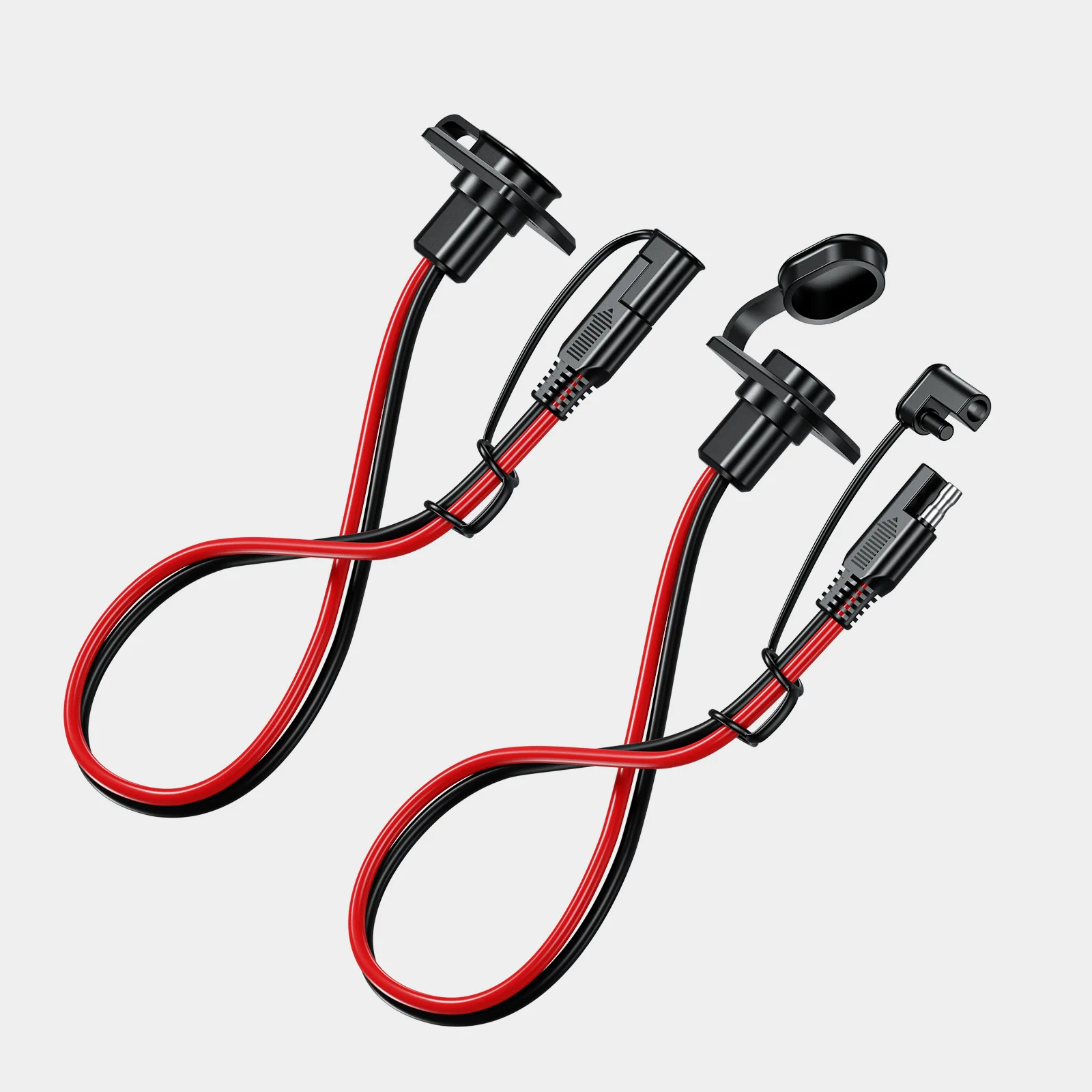 SAE quick connector harness 1/2pcs SAE extension cable 12AWG 30CM waterproof adapter male to female socket cable