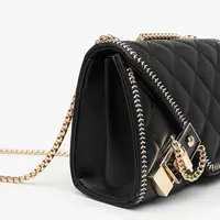 Geometric Chain Bag Leather Luxury Shoulder Bags 4