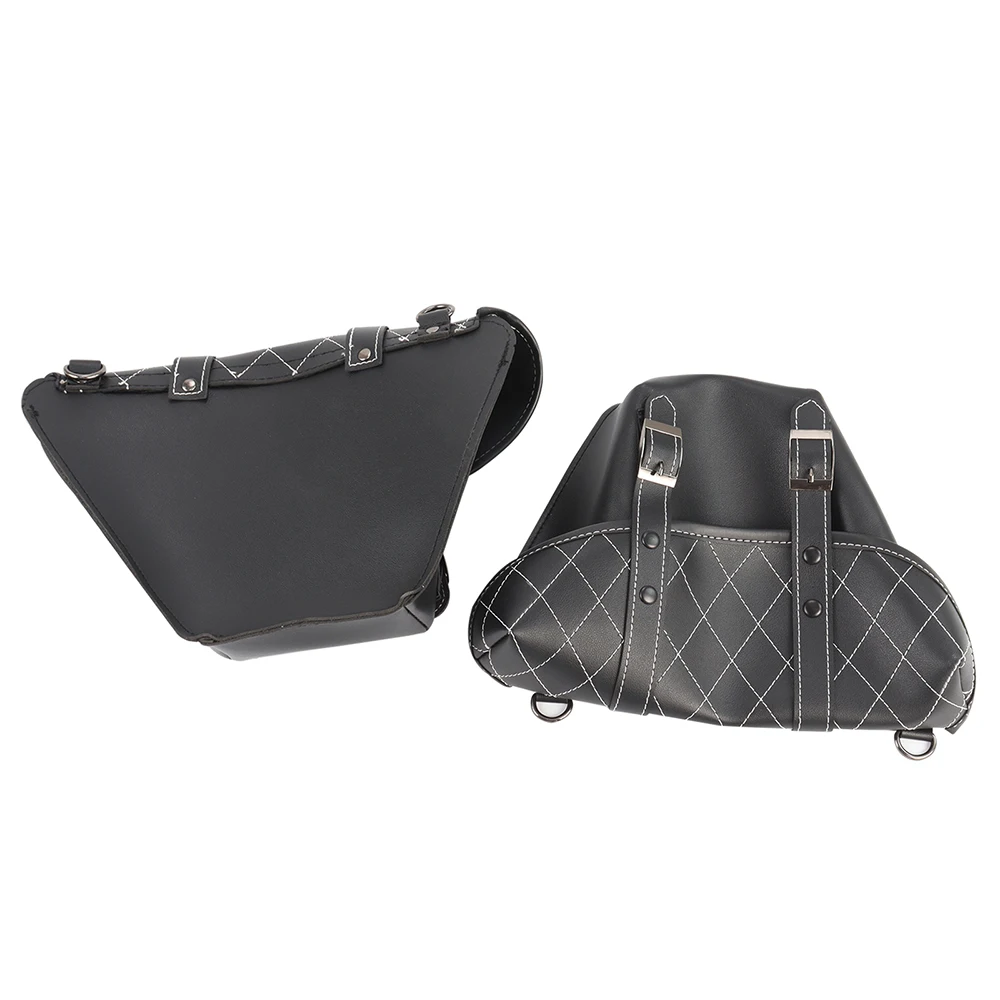 Classic Motorcycle Saddlebags Tool Luggage Side Bag Pouch Universal PU Leather For Honda Suzuki Kawasaki Yamaha Custom Japstyle