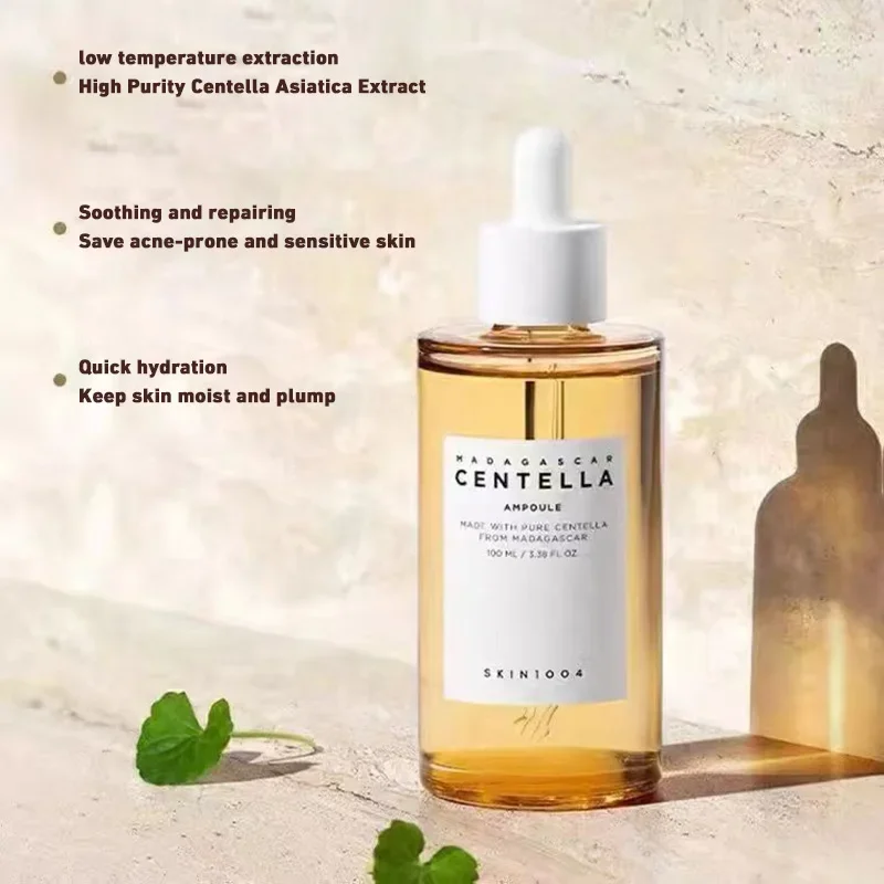 

100ml Centella Asiatica Essence Brightening Capsule Ampoule Calming Moisturizing Brightening Face Serum Daily SkinCare Solution