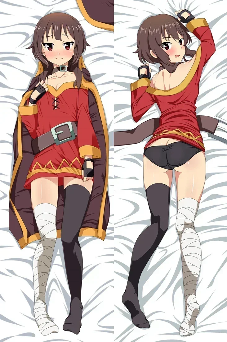 

Kono Subarash Sekai Ni Shukufuku Wo Megumin Dakimakura Cushion Cover Hugging Body Pillow Case Double-Sided Bedding Pillow Cover