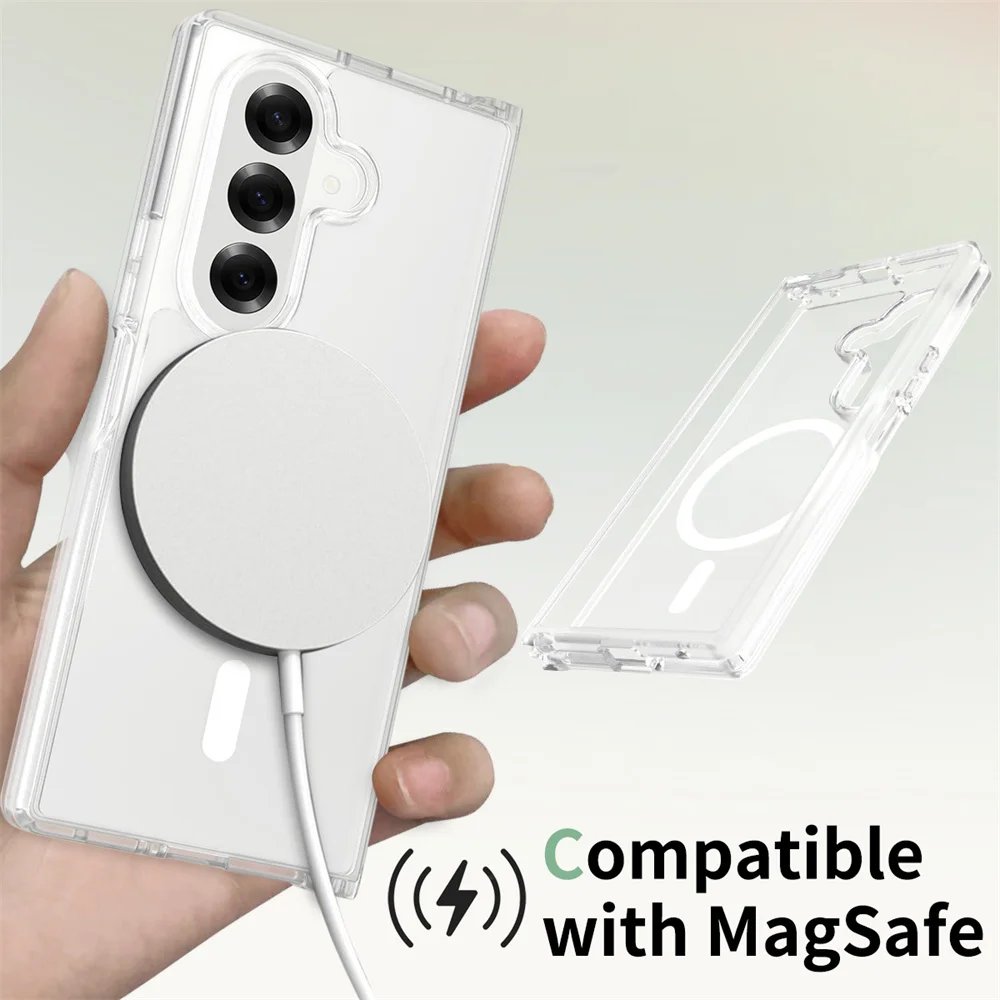 Luxury Flip Cover with Wireless Charging Support