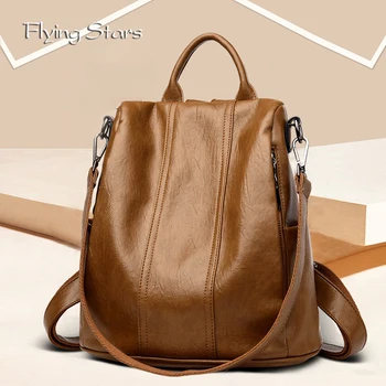 Zaino alla moda 2024 Nuovo strato superiore in pelle bovina Portafoglio da donna in morbida pelle antifurto Borsa multiuso di grande capacità