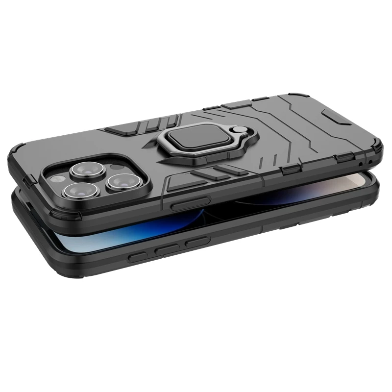 Magnetic Car Ring Shockproof Armor Phone Case Cover