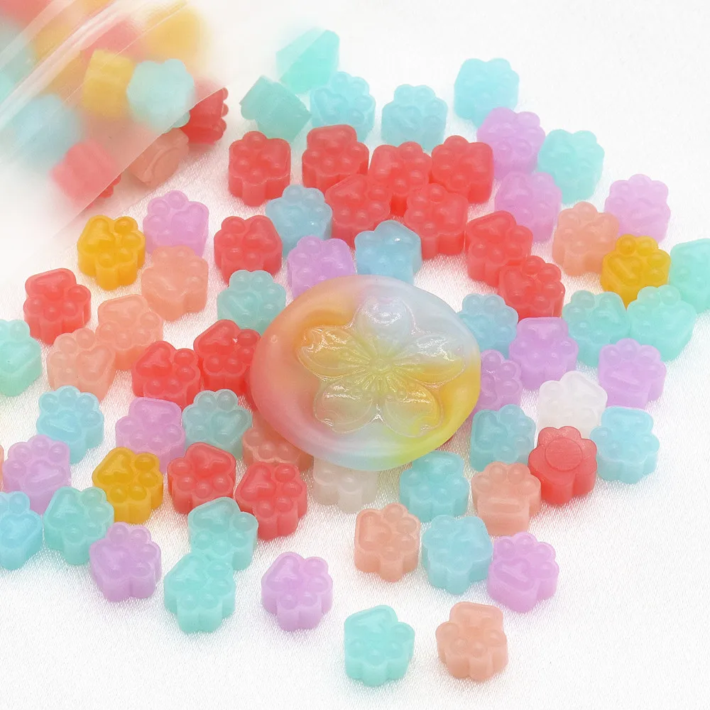 100pcs Cute Transparent Cat Claw Sealing Wax Beads for Wax Seal Stamp DIY Envelope Wedding Kids Birthday Party Invitation