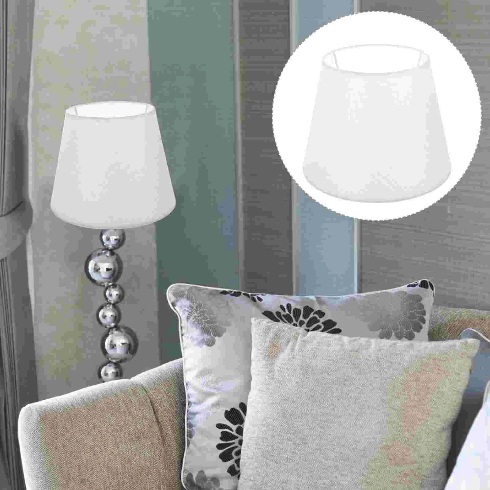 

Solid Color Lampshade Accessory Cover Shades Desk Cloth Fabric Simple Floor Replacement Bubble Chandelier