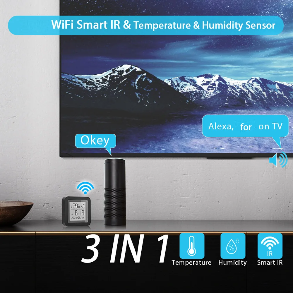 Smart WiFi Digital Thermometer Hygrometer Monitor