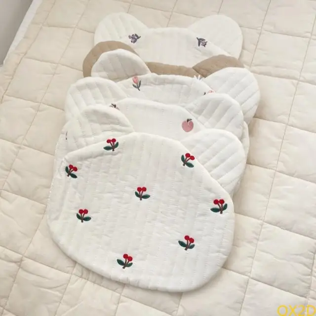 QX2D Baby Pillow for 0-6 Years Providing Safe and Comfortable Sleep Lovely Cartoon Flower Charm Pillow Headrest Pad 5