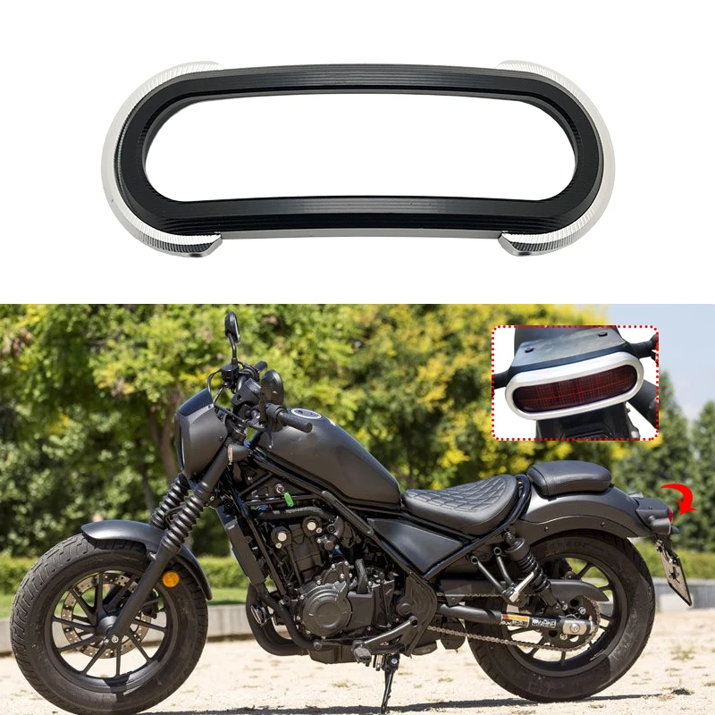 

For Honda Rebel CMX300 CMX500 CMX1100 CMX 500 2020 2021 Motorcycle Aluminium Rear Tail Light Protection Indicator Guard Cover