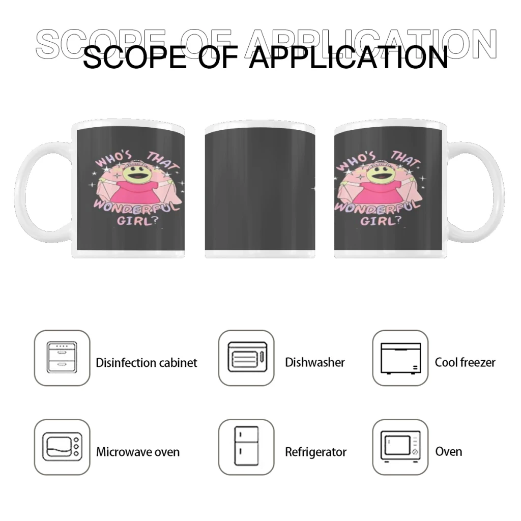 

Nanalan Who's that Wonderful Girl Peepo Ceramics Coffee Mugs Tea Cup Milk Cups Gifts Drinkware Coffeeware