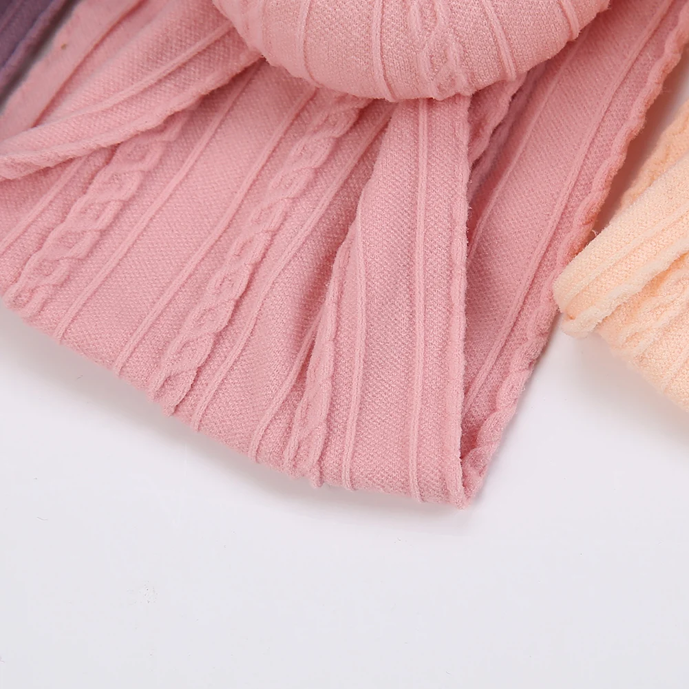 Cotton Bow Headbands for Baby Girls – Elastic Hairbands with Dot, Stripe, and Floral Prints