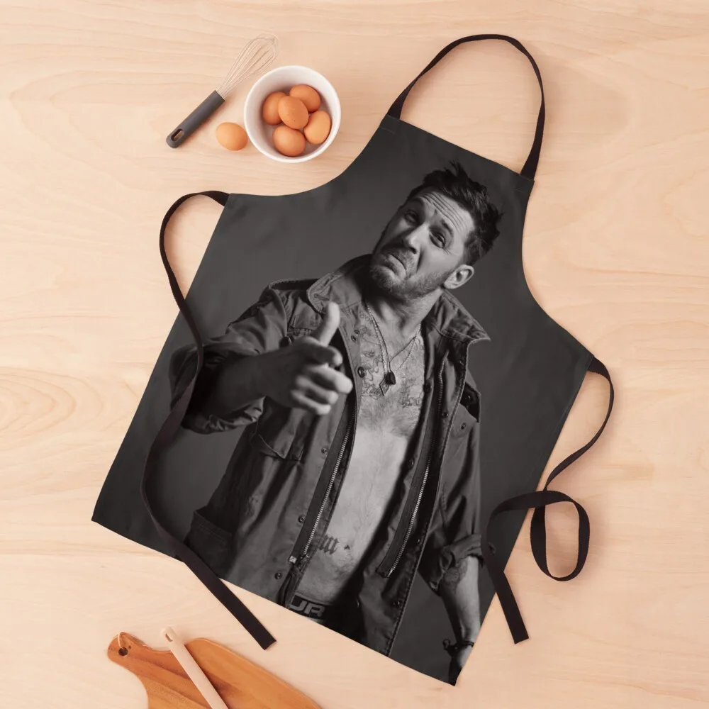 

Tom Hardy Joke Pose Apron Kitchen Tools Accessories Womens Dresses