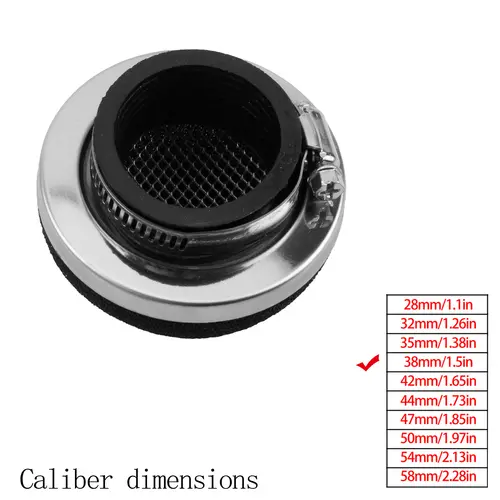 Motorcycle Air Filter Cleaner Air Filter 2 Stroke Engine Dirt Pit Bike Scooter 28/32/35/38/42/45/50/54/58MM Moto Parts - Image 9