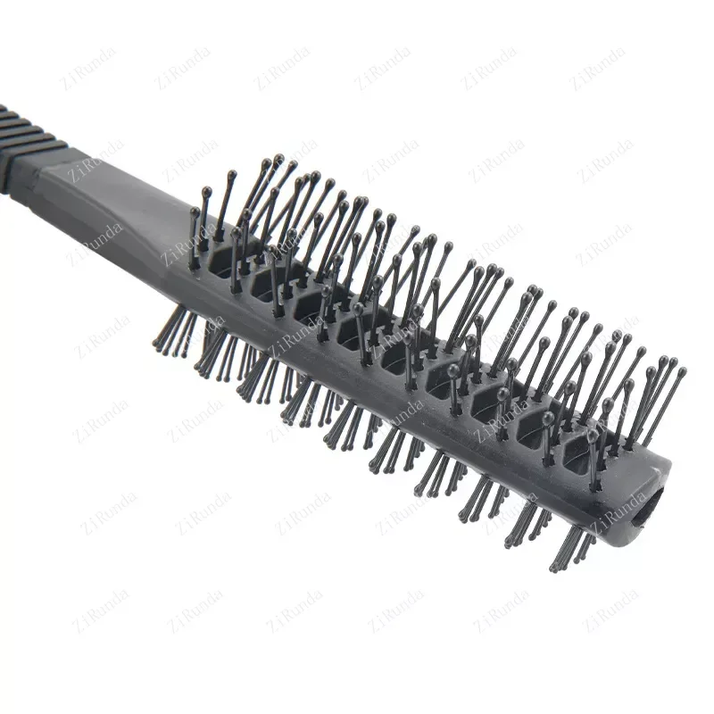 블랙 플라스틱 양면 마사지 빗, 엉킴 방지, 넓은 치아 브러시, 넓은 치아 미용 브러시, 양면 빗, 1 개
