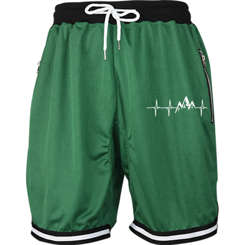 Schnell trocknendes Mesh – hergestellte lockere Basketballshorts für Herren für American Ball im Sommer – Detail 10