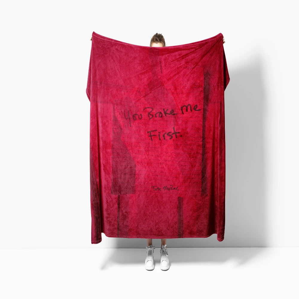 130x150cm Vintage Tate Mcraes Singer 100% Cotton Blanket Merch Home Decorative Pop Music Tour Throw Blankets Warm Fleece 4