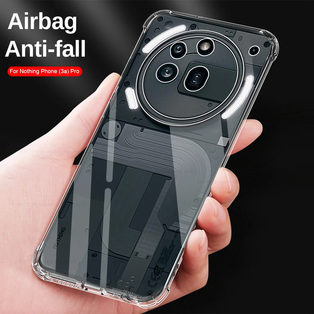 Transparent Crystal TPU Soft Back Cover - Shockproof Clear Shell Case