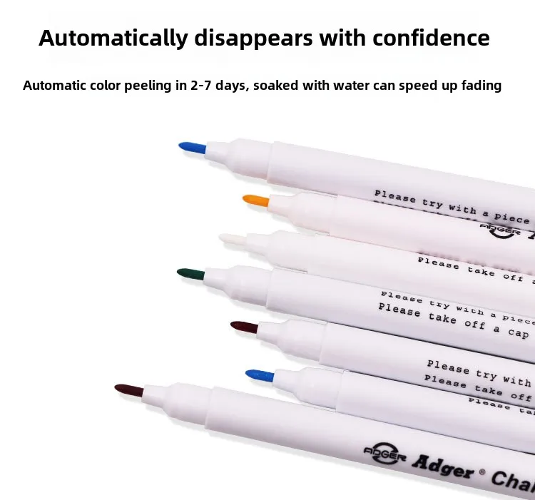 Disappearing Erasable Ink Fabric Marker Pen Water Erasable Pen For Cross Stitch Tailor's Quilting Sewing Tools Dressmaking