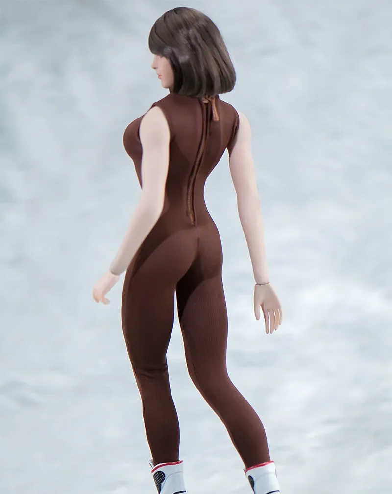 Soldier Sleeveless Tight Fitting Jumpsuit Model 1/6 Scale for 12'' Female Tbl(only Jumpsuit)