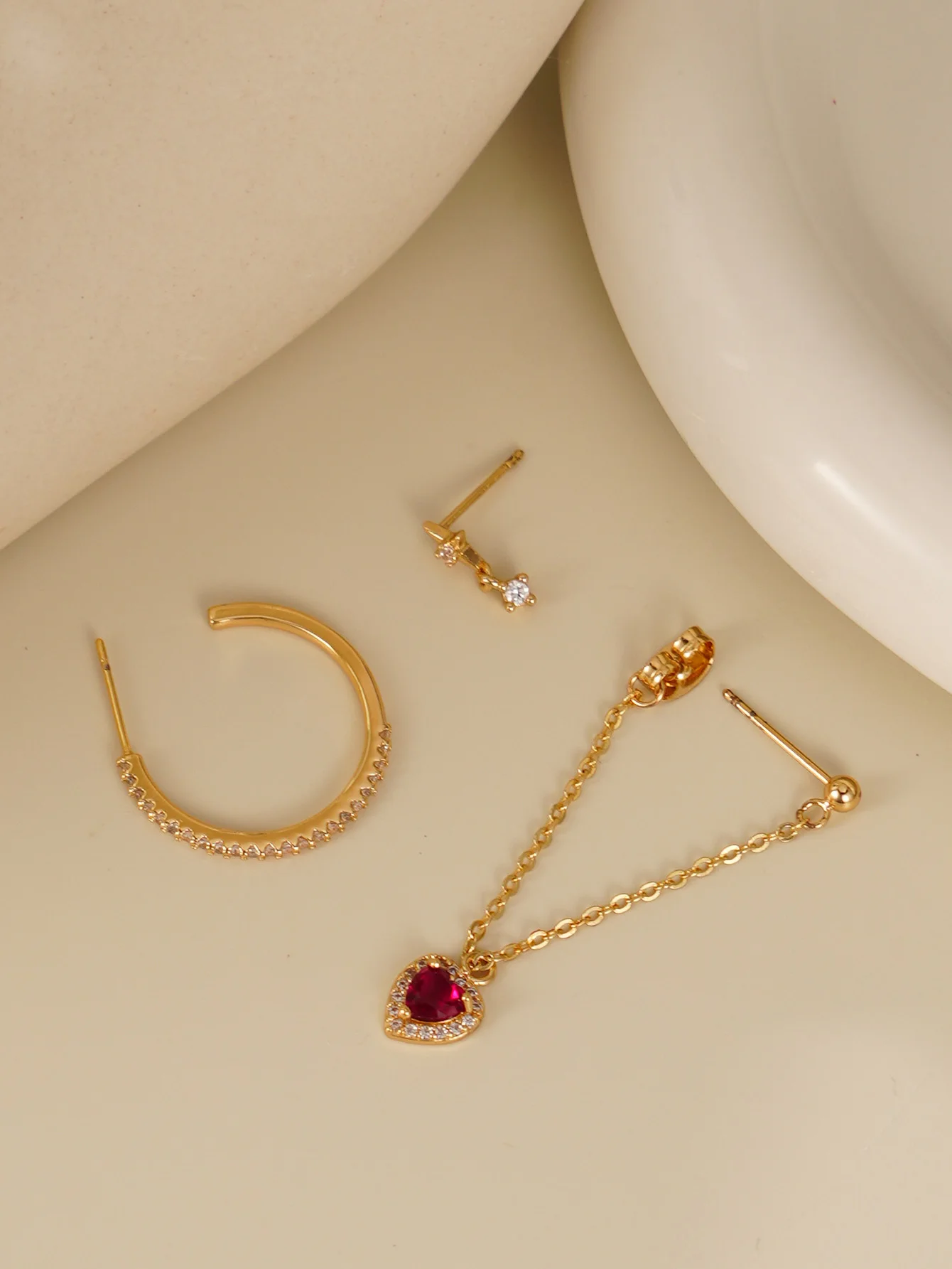 Hip Hop Four Star Earrings Womens Vacation Jewelry