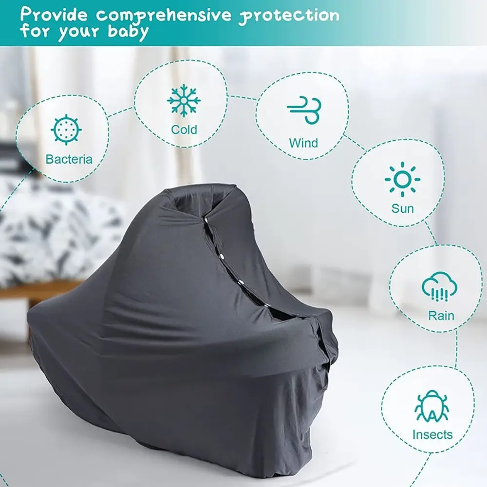 Muslin Fabric Baby Nursing Poncho for Privacy Protection