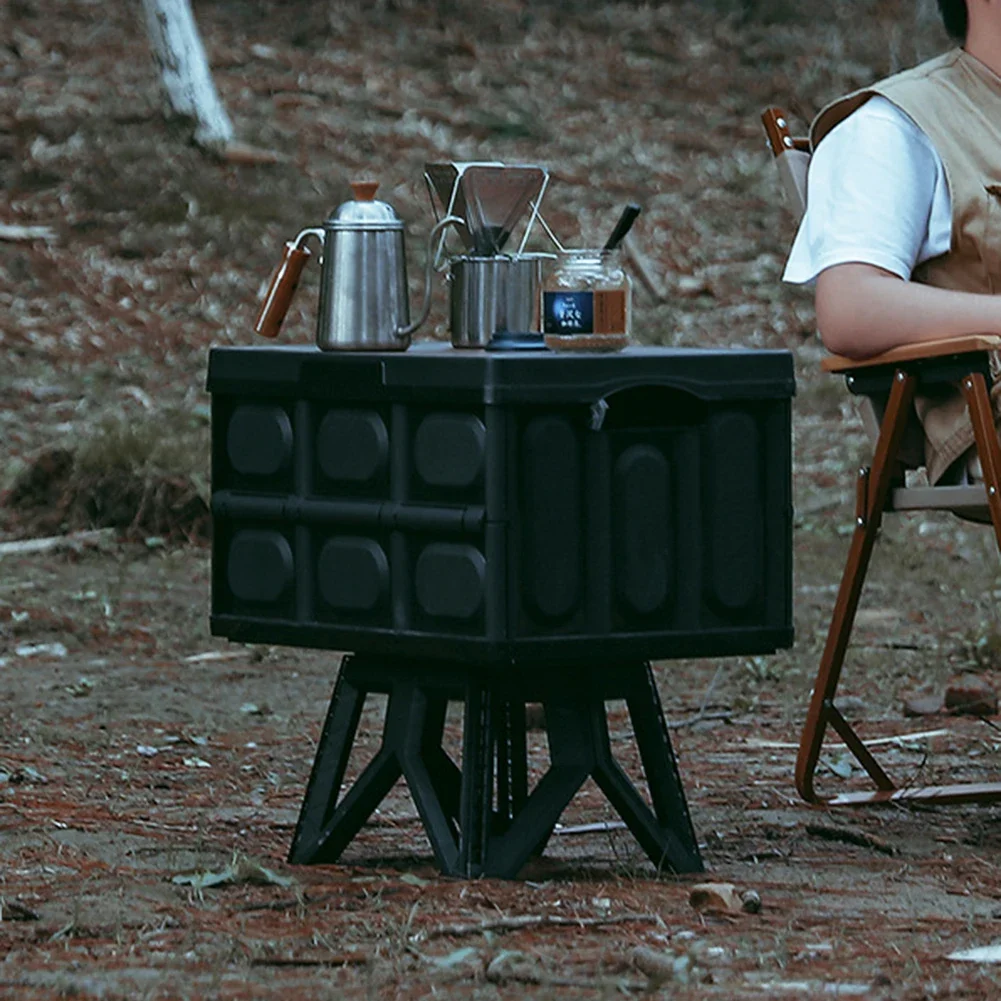 Outdoor Portable Folding Camping Plastic Stool High Load-bearing Handle