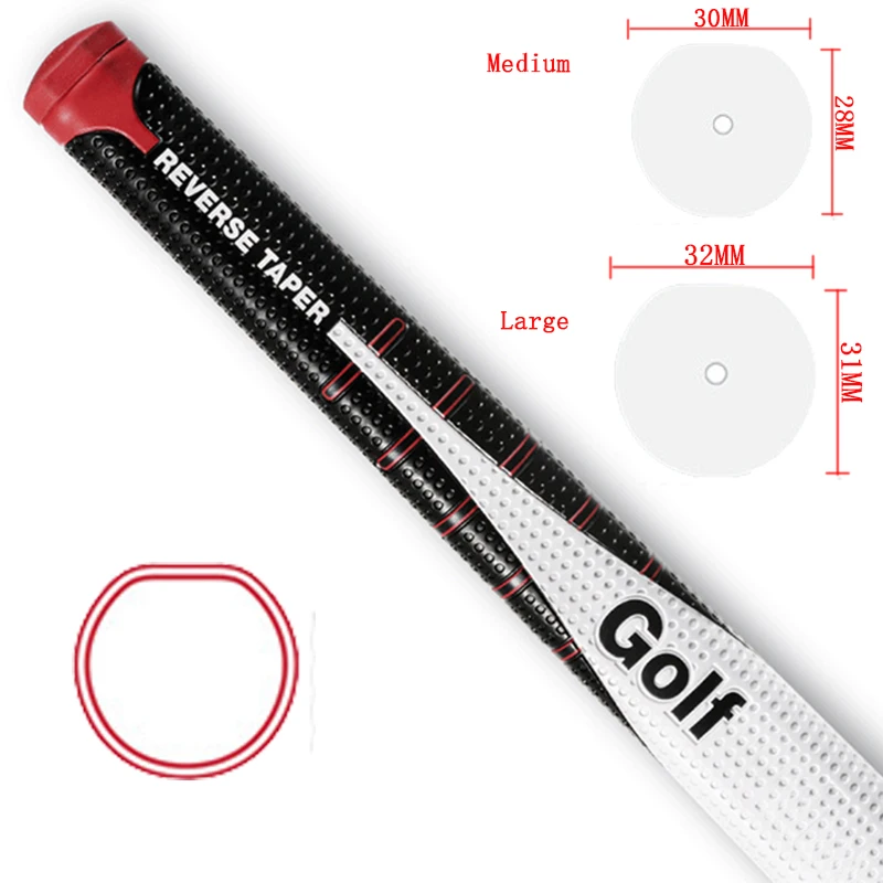 New Golf Club PU Reverse Taper Round Hand Foam Ultra Light Putter Grip Golf Putter Grips Medium/Large