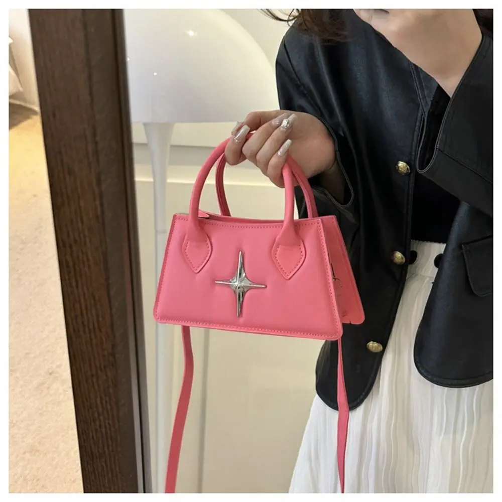 Borsa a tracolla quadrangolare con design a stella in pelle PU a tracolla piccola a tracolla per donna e ragazza_voghion.com
