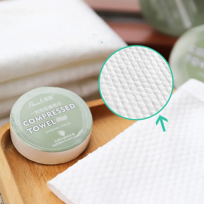 10pcs Disposable Compressed Towel Cotton Napkin Washcloth Outdoor Travel Towel Tissue Cleaning Hotel Bath Face Towels Portable 3