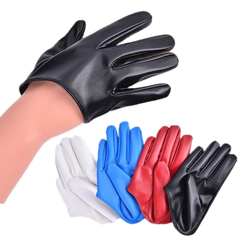 

New Design Sexy Leather Gloves for Women Half Palm PU Leather Gloves Party Show