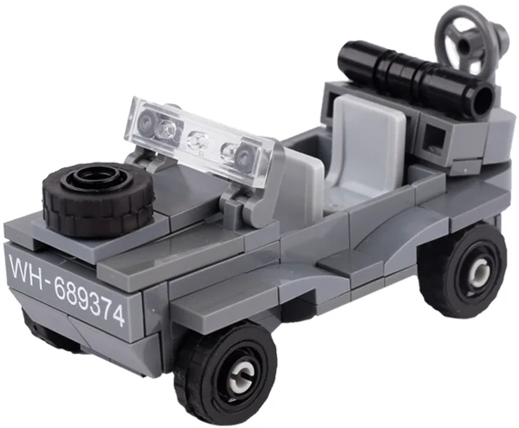 WW2 US German soldiers Figure vehicle Military Building Blocks