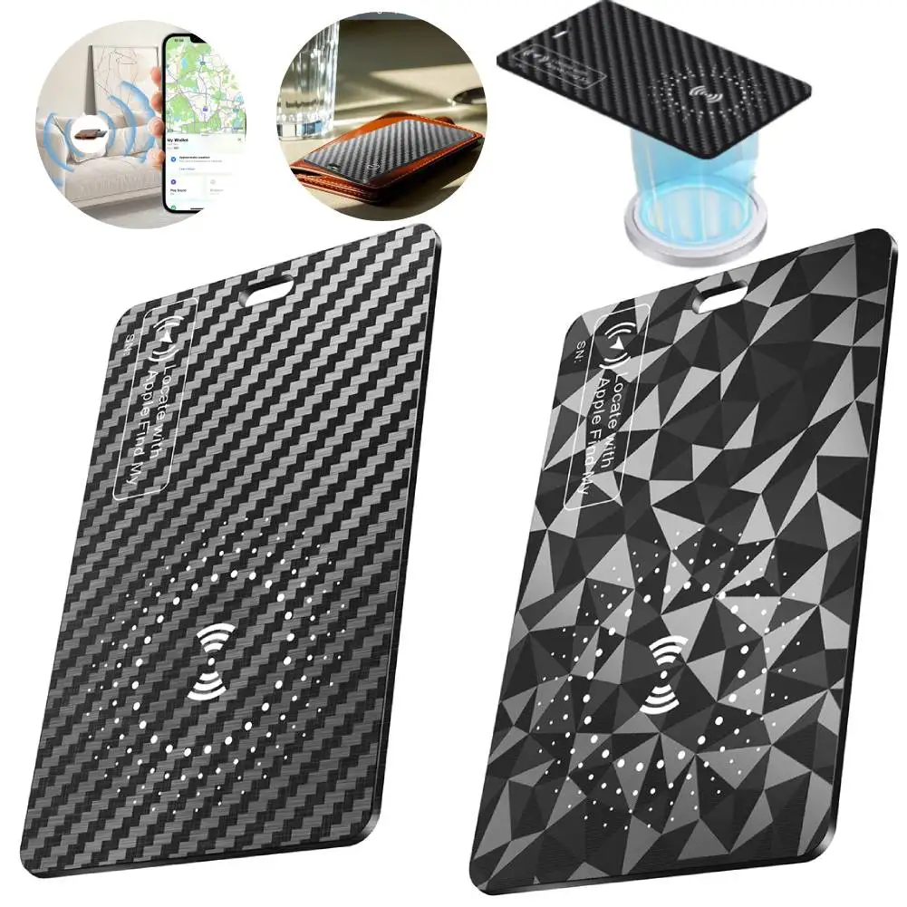Wireless Charger Charging Tracking Card Location Wallet Tracker Card Waterproof GPS Locator Work with Apple Find My App Tracker