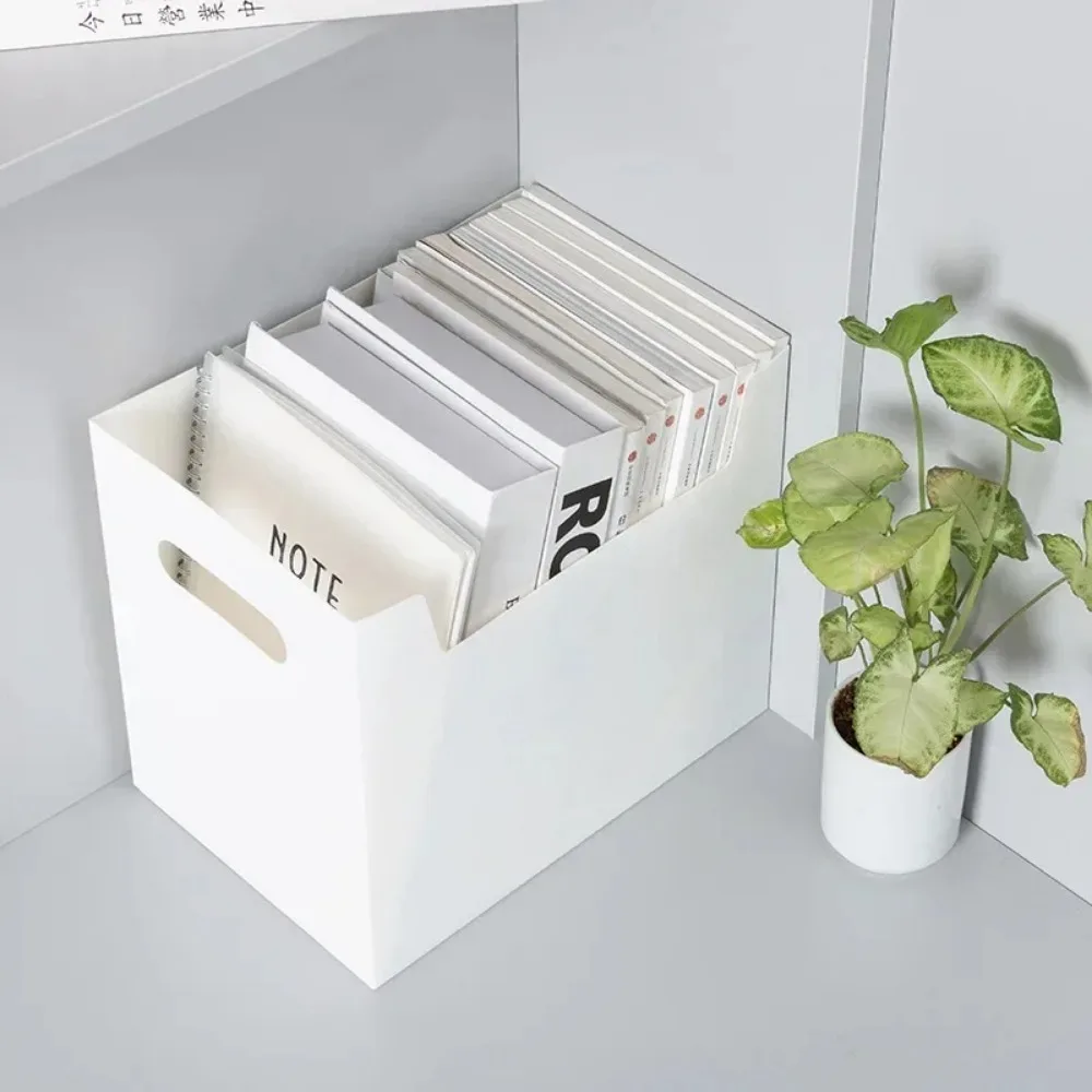 Foldable Office Desk File Storage Box Books Documents School Organizer Box Folder Stationery Case Hard Case Archives Records New
