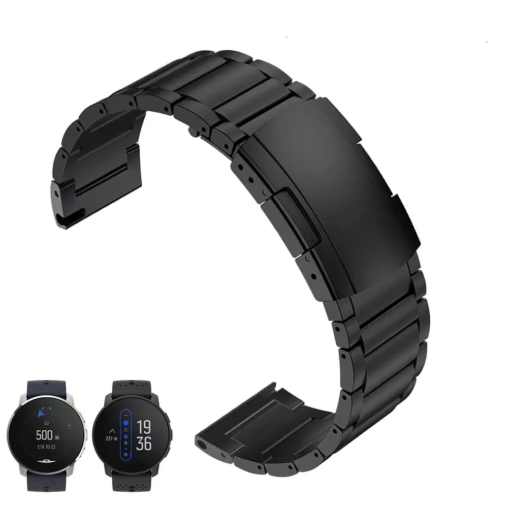 22mm Titanium Metal Strap for Huawei Watch 3/4 GT3 Pro Amazfit GTR 47mm Stainless Steel Bracelet for Samsung Galaxy Watch 45mm