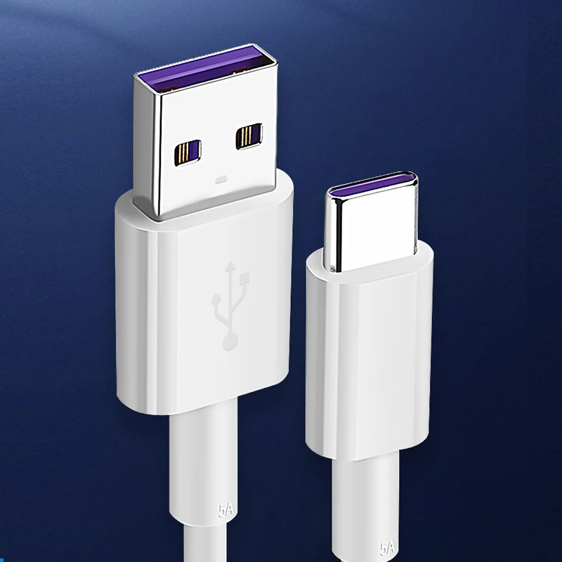 10-30pcs 5A USB to Type C Cable Wire For Mobile Phone Fast Charging