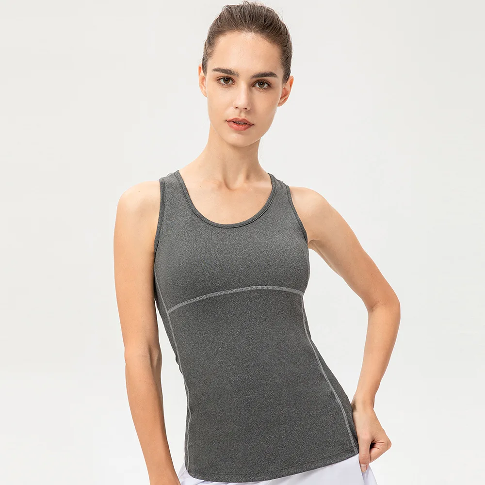 Yoga Top Women Gym Training Sportswear Vest Quick-Dry Yoga Shirts Outdoor Running Tank Tops