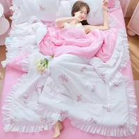 Bedding Summer Quilted Blanket Thin Comforter Bedspread for Double Bed Air Condition Quilt for Student Car Kids Adult Bed Cover 1