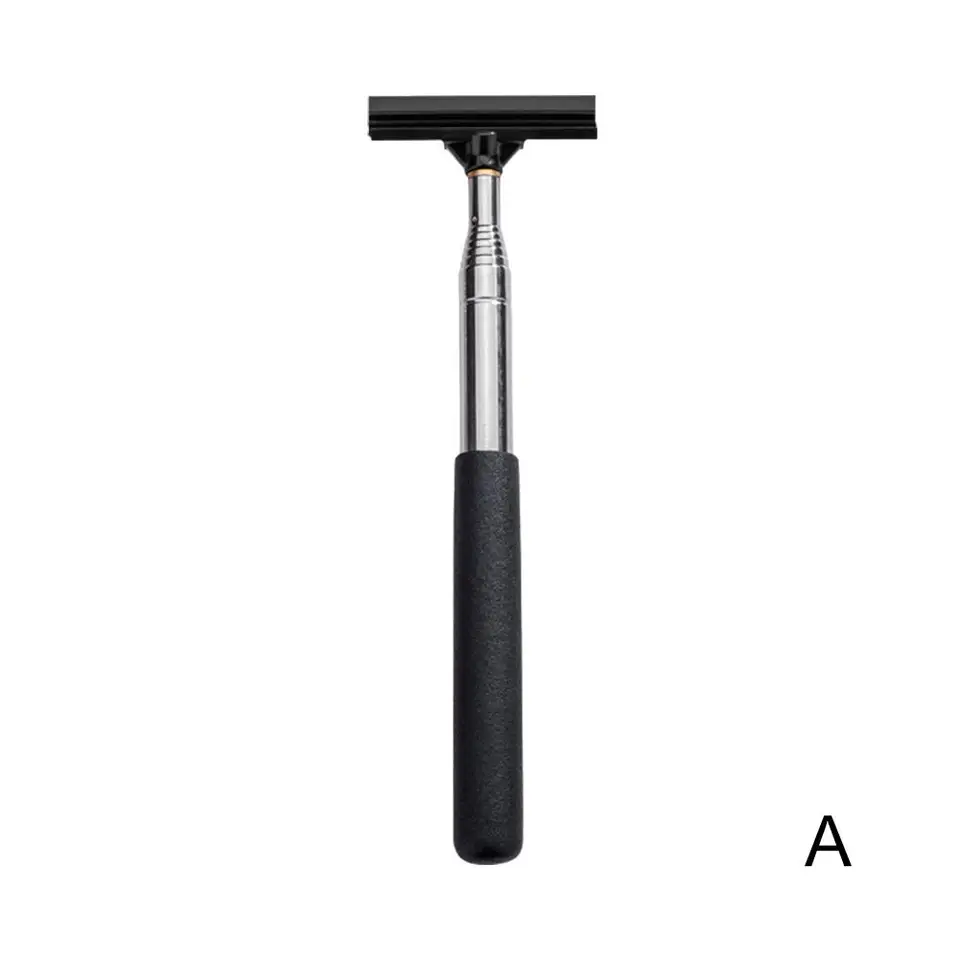 Raclette Télescopique Pour Rétroviseur De Voiture - Essuie-glace Manuel Rétractable En Acier Inoxydable, Ajustable Pour Miroirs Latéraux, Nettoyage Pare-brise Et Vitres