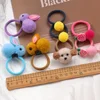 2pcs Sweet Hair Ball Rabbit Elastic Hairtie Princess Lovely Hair Accessories Children Hair Ties Baby Headwear For Girls Kids 3