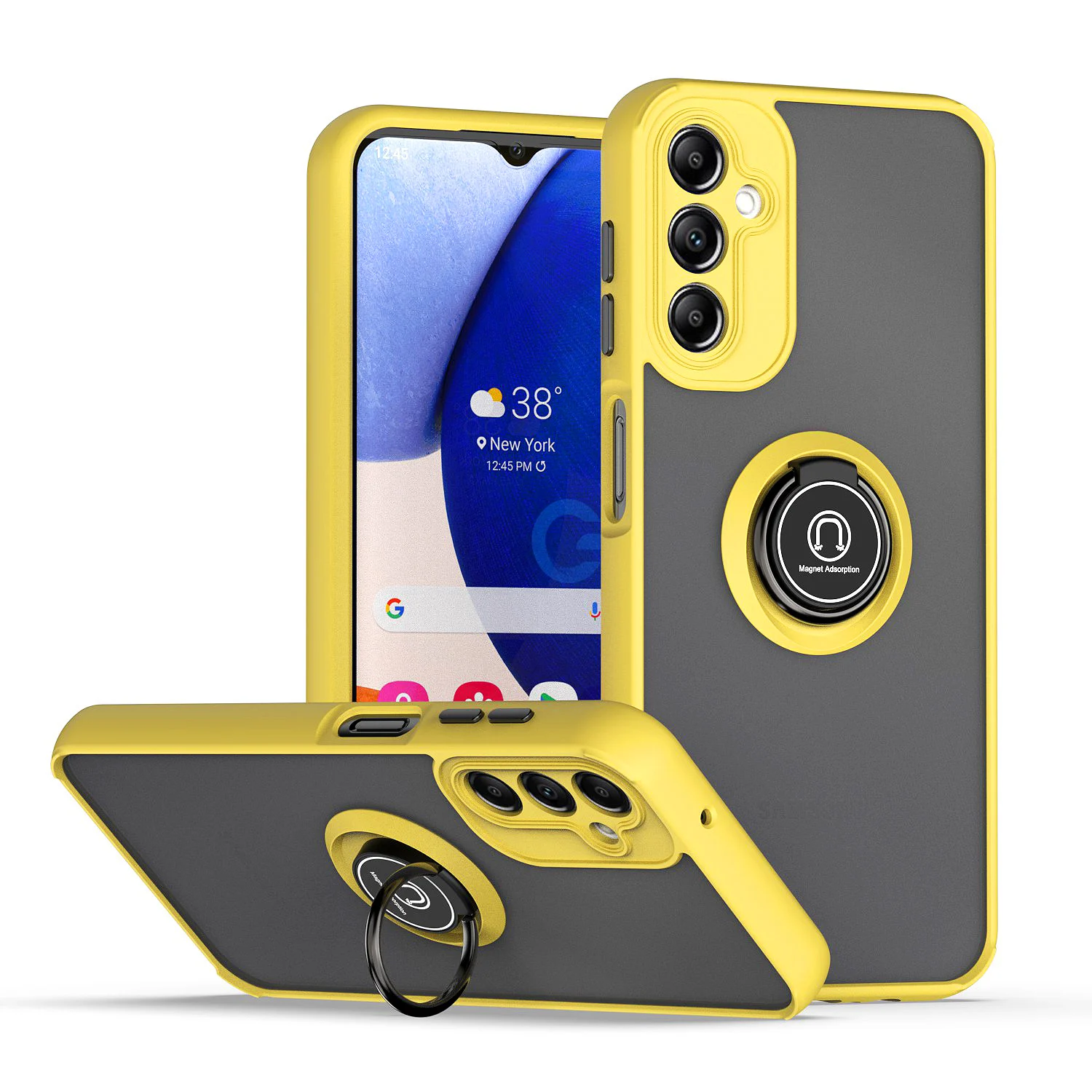 Durable Armor Case with Ring Stand Holder and Grip