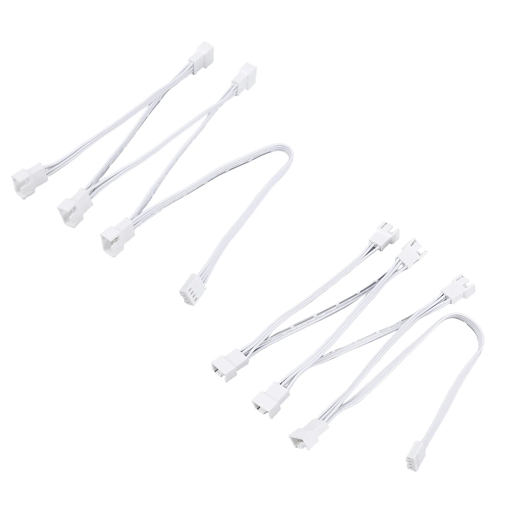 Portable PWM Adapter Cable 5/6 Ways Extension Cable Connector Female To Male PVC Insulation Material for Computer CPU