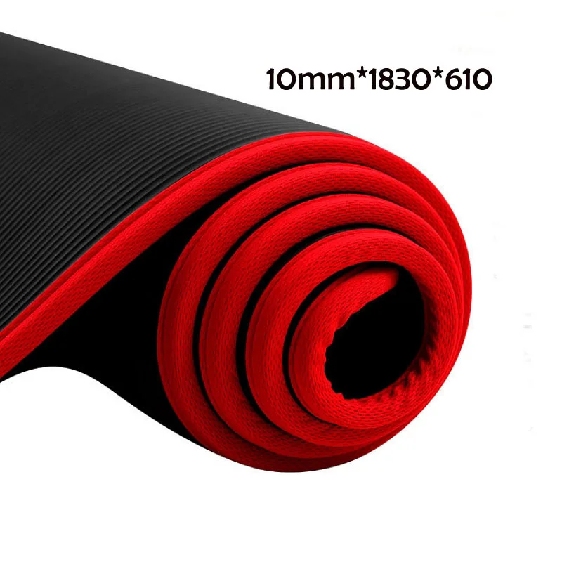 Anti-slip yoga mat for fitness, Pilates Massage pad,NBR thickened yoga mat for gym and home, sports Home Sit ups,10mm