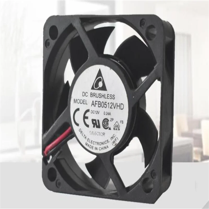 Ventilateur Serveur Delta AFB0512VHD 5020 - 5cm, 12V, 0.24A, Double Roulement à Billes